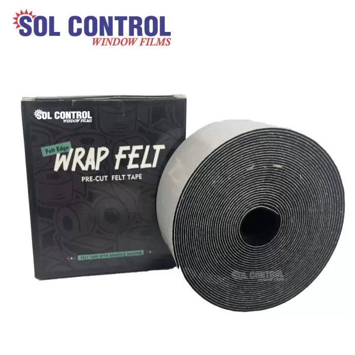 Fabric Black Felt Roll - 5M