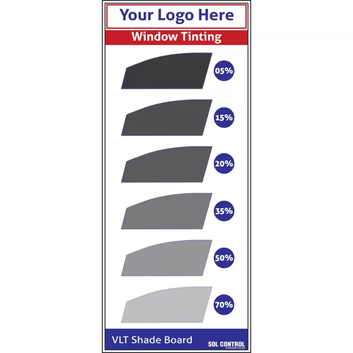 Window Tint VLT Display Board